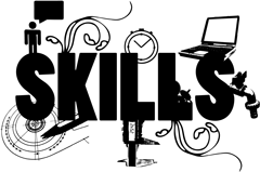 Skills graphic from chapter 5 of Fit for the Future book